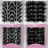5 pares 25mm 3D Mink Hair Cílios Postiços Cílios postiços finos e naturais, cílios longos, ferramentas de maquiagem, ferramentas de extensão de cílios macios