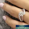 Bague en cristal de diamant à la mode, bague de mariage entièrement enveloppée de diamants, pour femmes, Will et Sandy, livraison directe, 080379