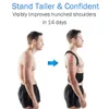 Adjustable Back Posture Corrector Support Shoulder Lumbar Brace Support Corset Back Belt for Men Women