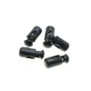 200 pz/pacco Barilotto di Plastica Serrature per Cavo a Molla Tappi Toggle Clip Nero 21mm * 8mm