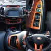 FOR KIA Sportage R 2011-2017 Interior Central Control Panel Door Handle 5DCarbon Fiber Stickers Decals Car styling cutted vinyl