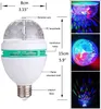 Laser lighting 3W E27 RGB Led Lamp Bulb Magic Color Projector Auto Rotating Stage Light AC85-265V For Holiday Party Bar KTV Disco