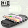 Power bank mobile portatile da 8000 mAh per iPhone 12 Samsung Huawei Xiaomi ABS + PC ignifugo di sicurezza con funzioni di console di gioco