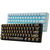 Bluetooth Wireless Keyboard Mechanical Gaming Keyboards Slim 61 Keys RGB Single Backlit Backlight Support Wins Android iOS219F