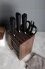 Messer Großer Messerblock: 6 Slot leer aus Holz Messer-Halter für Küchenbambusholz Speicherblock für Groß und Klein Cooki