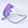 FREE DHL Ship In Stock Protective Face Shield Reusable Full Face Protective Mask Saliva Protection Clear Plastic Visor Respirator FY8105