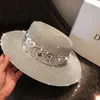 Beanie/Skull Caps Sequined Silver Big Brim Hat Color Beach Holiday Sunshade Star Celebrity Inspired Foldble Chur22