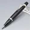 Luxury Xmas Gift Black Resin Roller ball Pen Elegant and Feminine fashion pens with random diamond ballpoint pen