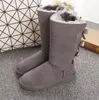 Botas de neve Botas de inverno Botas de inverno sapatos de mulher 100% couro de couro quente quente tamanho australia