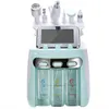 6/7 IN 1 Kwiaty ultradźwiękowe Hydra Maszyna do twarzy Dermabrazja Water Aqua Tleygen Spray Gun RF Hydro Microdermabrazja Peeling Próżniowa skóra