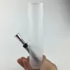 Nytt vatten vikta bärbara withblue olika färg plast bong dubbelfilter silikonolja för rökning