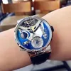 Mega yacht marino di alta qualità 44mm 6319305 MENS AUTOMATIC ORGHI BLU BLUIL SIGNIL SILVER NUOVI GENTS SPORTS SPORTS SPORTS BLUE STRA9581507