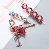 3pcsset Strass Kristal Flamingo Haar Clip Vrouwen Flamingo Haarspeldjes Cadeau voor Liefde Vriendin Mode Haaraccessoires5003672