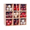 Árvore de Natal 99pcs / lot bolas enfeites para 3cm de suspensão Bola de Ouro Champagne-de-rosa vermelho metálico Bolas de Natal Decor
