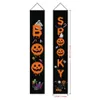 Party Banner Flaggor för Halloween 180 * 32cm 300D Oxford Banner Banner Home Door Sign Flags Set grossist