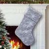 Weihnachtssocken-Geschenktüte, Weihnachtsfest-Szene, Dekoration, Weihnachtsschneeflocken-Socken, hängende Geschenktüte, Süßigkeitentüte DA859