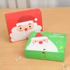 Cartoon Christmas Santa Claus Paper Gift Packaging Boxes Christmas Party Favor Box Bag Home Party Supplies