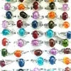 Xmas Gift Imitation Amber Rings Costume Rings For Women 50pcs Lot Whole 301Q