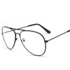 ファッションサングラスフレームクリアメガネレトロ眼鏡メタルゴールドミオピアアイウェア女性男性スペクタクルオプティカルフレーム透明2226D