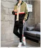 남성 운동복 2020 패션 기하학적 프린트 캐주얼 실행 의상 십대 소년 재킷 + 바지 긴 소매 가을 핫 세일