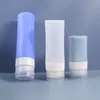 Cylindrical Silicone 38ML 60ML 80ML Reusable Portable Empty Alcohol Lotion Bottle Small Size Travel Hand Sanitizer Bottle