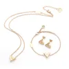 Tasarımcı Mücevher Kadınları Mektup V Kolye Paslanmaz Çelik Altın Gümüş Küpe Bilezikler ve Kolye Takı Takımları Moda INS STA6862902