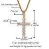 Nieuwste vergulde diamant kruis hanger eenvoudige kettingen, palomas tederheid kruis hanger roestvrijstalen kettingen ketting, hiphop npt1396