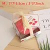 S / M / L pomme rouge Bougie avec la boîte Fruit Forme parfumée Bougies lampe anniversaire cadeau de mariage Fête de Noël Décoration gros BH2693 DBC