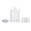 30 ミリリットル 50 ミリリットル空のガラス香水瓶卸売正方形スプレーアトマイザー詰め替えボトル香りケース旅行サイズ LX3336