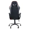 Alta back cadeira giratória cadeira de jogo cadeira de escritório com apoio de pés preto vermelho