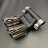 Tubo di scarico in acciaio inox nero lucido 1 pezzo lucido per PORSCHE 718 Accessori auto Argento Silverpipe