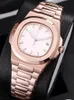 19 couleurs Mens Watch Automatic Self Wind Glide Sooth Second Hand Sapphire Glass Silver and Rose Gold Wistres Wristwatch5640859
