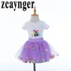 Baby Meisjes Tutu Rok Sets Zomer Peuter Meisjes Kleding Katoen Bloem T-shirt Sets voor Party Ballet Dans Outfit Rok4564365