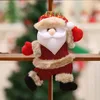 Christmas Decorations Xmas Tree Toy Doll pendant Santa Claus Snowman Elk Hanging Ornaments For Home New Year Gifts LX3403