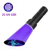 Фонарики факелы UV Purple Light Torch 51led 21led 12led Led 395-400 нм Обнаружение безопасности LAMP1