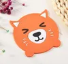 Siliconen Eettafel Placemat Coaster Keuken Accessoires Mat Cup Bar Mok Cartoon Animal Panda Frog Cat Pig Drink Pads Groothandel DHL Free