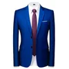 RSFOCUS Wysokiej Jakości Mężczyźni Garnitury Dla Ślubu Royal Blue Mens Garnitury Z Spodnie Dorywczo Biuro Pracy Formalny Business Suit Male TZ105