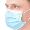Masque jetable non tissé à 3 couches Masques faciaux Protection et masque de santé personnel Masque sanitaire pour le visage EWC1305