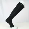 Chaussettes de compression à fermeture éclair de couleur unie Mode femmes hommes Sports Running Athletic Bas de cyclisme Bonneterie jambières et cadeau de sable