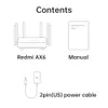 Xiaomi RedMi Router Ax6 Wifi 6 Qualcomm 6-Core 2.4g / 5g 512MB Trådlös Router Mesh Network WiFi Repeater 6 High Gain Antennas