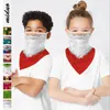 3Dデジタル印刷マジックマスク子供のサンタクロース面白いスカーフ動物イヤフラグトライアングルバンダナカバーキッドのクリスマスフェイスマスクLSK1071