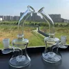 Mini Hookahs Glass Bong Water Pipes 6.7Iches Globe Recycler Bubbler With Bowl Oil Rig Pipe Smoke Accessory