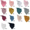 아기 Bibs Burp Cloths 14 색 유아 타액 천 Bandana Cotton INS 삼각형 Bibs Baby Saliva Bibs 신생아 Bandana M2672