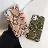 For iPhone 11 Pro Max Xs Fashion Snake Skin Back Cover Case For iPhone XR Xs Max X 6 6s 7 8 Plus PU leather Phone Cases Capa