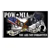 3 x 5 Fuß bedruckte POW MIA-Flagge „You are Not Forgotten“-Flagge, Polyesterstoff, 100D-Polyester-Hängewerbung, Außen- und Innenbereich, kostenloser Versand