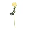 Pojedyncza róża flanelletety sztuczne kwiaty symulacja gałęzie rośliny liście kwiat ślubny stół urodzinowy dekoracje domowe 2 4ff g2