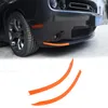 Turuncu Ön Tampon Dudak Kapağı Trim Styling Çerçeve Çerçeve Dodge Challenger Sxt 15+ Araba Dış Aksesuarlar Için
