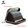 Rfid Genuine Leather Bank Holder Wallet Men Women Business Creditcard Cover Case Protection Cardholder porte carte1259G