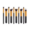 10 pezzi Mini formato Pennello Kabuki Set di pennelli per trucco Fondotinta in polvere Ombretto Maquiagem Cosmetici Pennelli per trucco Kit di strumenti di bellezza DHL gratuito