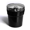 Automobile Trash Cigarettes Hållare Med LED Lampor och Lock Plast MulitColor Ashtray Creative Holders Gadgets Hot Sale